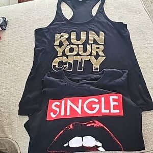 Tank‎ Tops Bundle of black Cotton Heritage Size S/L